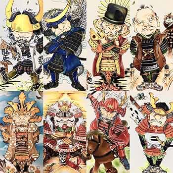 Amazon.co.jp: 戦国武将8枚セット 豊臣秀吉、伊達政宗、武田信玄